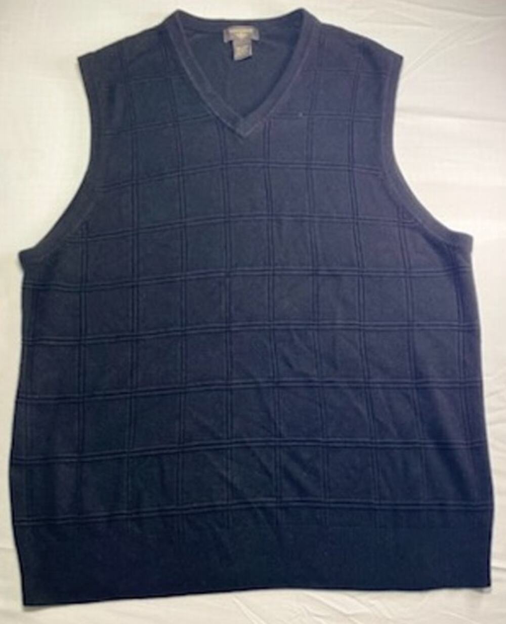 Dockers Men’s Black Sweater Vest XXL • Sleeveless Knit • 100% Acrylic